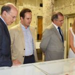 Fernando Pinto, Presidente da TAP, Fernando Medina, autarca de Lisboa, Pires de Lima, Ministro da Economia e Bárbara Coutinho, diretora do MUDE