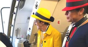 Rosa Mota na Viagem Retro da TAP entre Porto e São Paulo