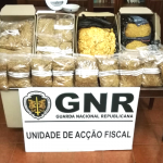 Unidade Fiscal da GNR apreende 76 quilos de folha de tabaco