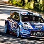 Bruno Magalhães no pódio do Rali Terras D’Aboboreira