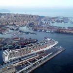 O MSC Grandiosa partiu de Génova em viagem de cruzeiro