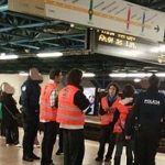 Ativistas da Climáximo no Metro de Lisboa