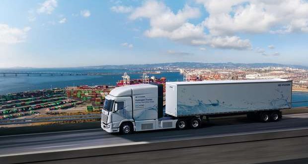Hyundai exibe o novo camião fuel cell XCIENT a hidrogénio