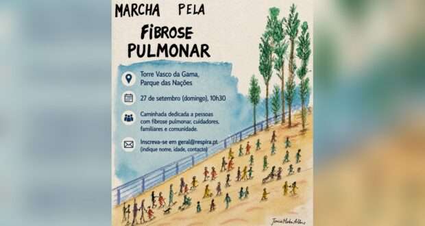 Marcha pela Fibrose Pulmonar no Parque das Nações, em Lisboa