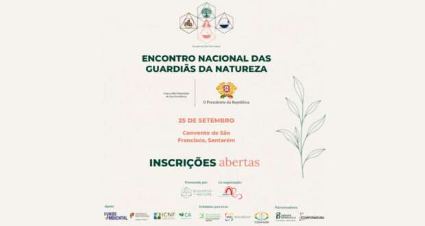 Cartaz do encontro nacional das Guardiãs da Natureza em Santarém