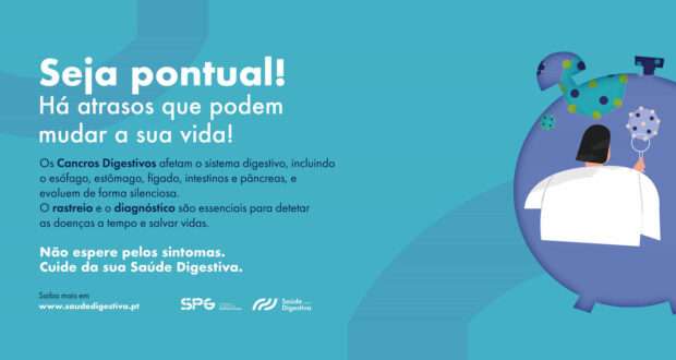 Sinais do cancro digestivo: campanha da Sociedade Portuguesa de Gastrenterologia